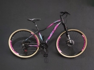 Bicicleta 29 Ecos Rosa/Pto Feminina 21V